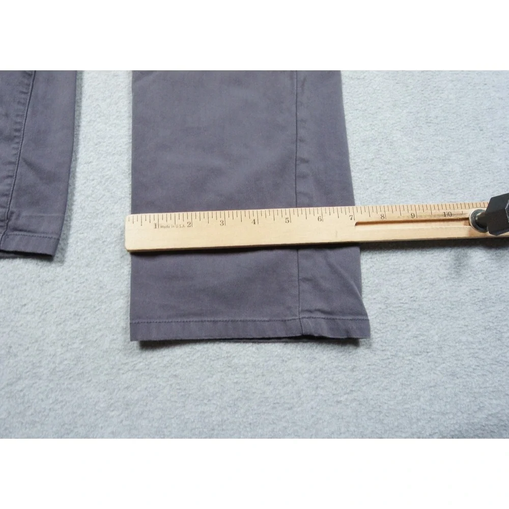 Marine Layer Pants Mens Small Gray Chino Slim Straight Fit Elastic Waist Casual